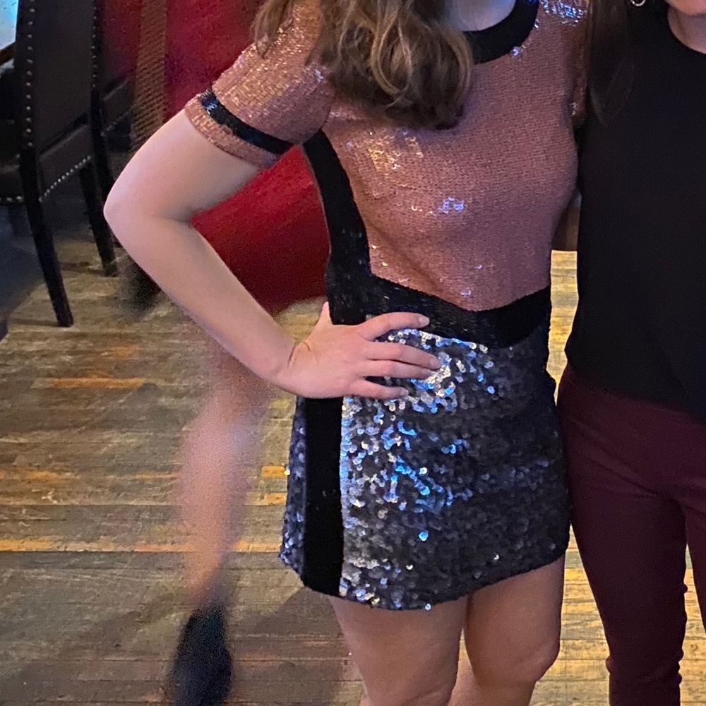 French Connection Sequin mini dress